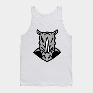 Angry Rhino Horn Face Logo Tank Top